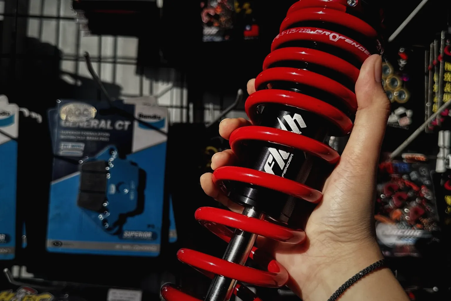 ProFender rear shock absorber available at MotoNorte in Batac City